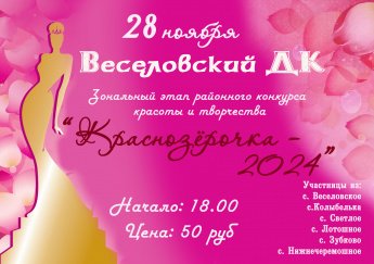 Зональный этап конкурса красоты и творчества "Краснозёрочка- 2024" в с. Веселовское